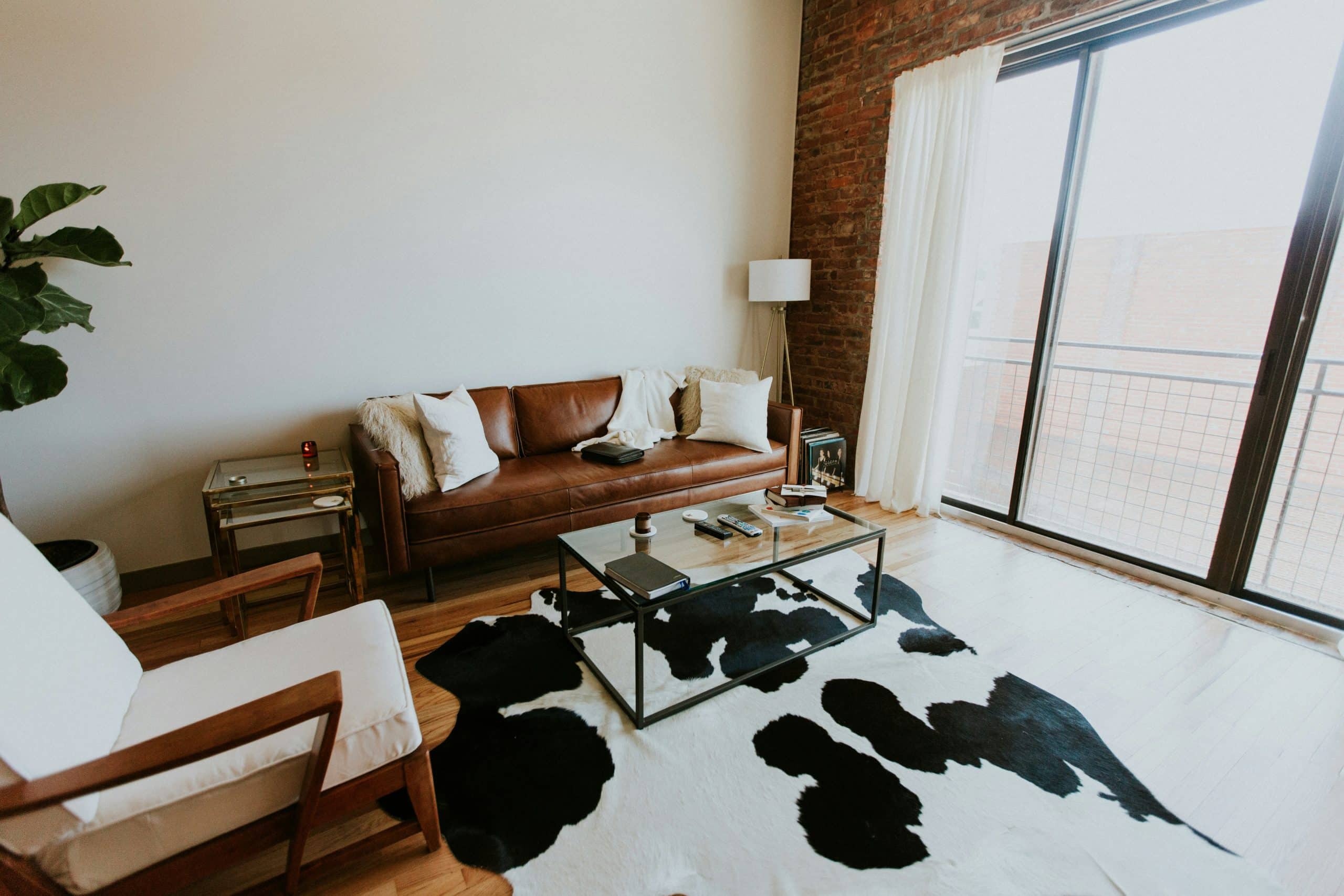 Leather furniture home decor